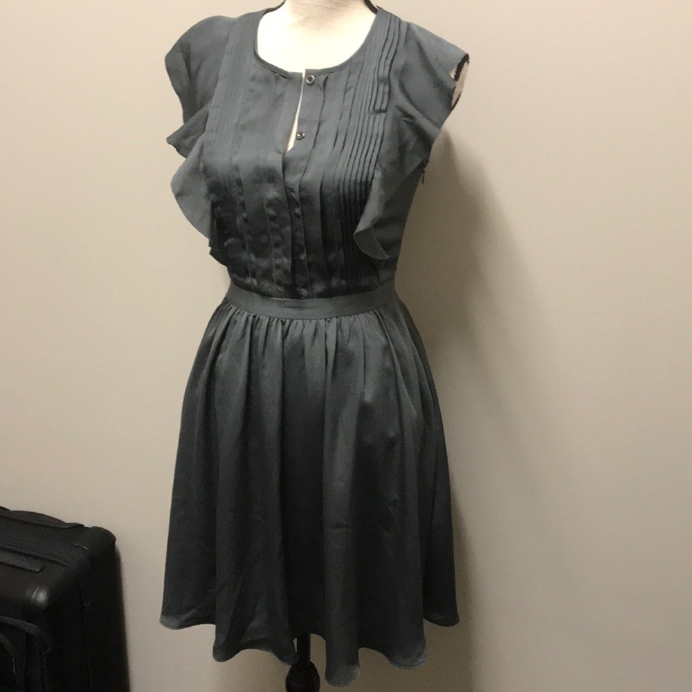 NWT Grey silk dress- Banana Republic - Picture 1 of 5